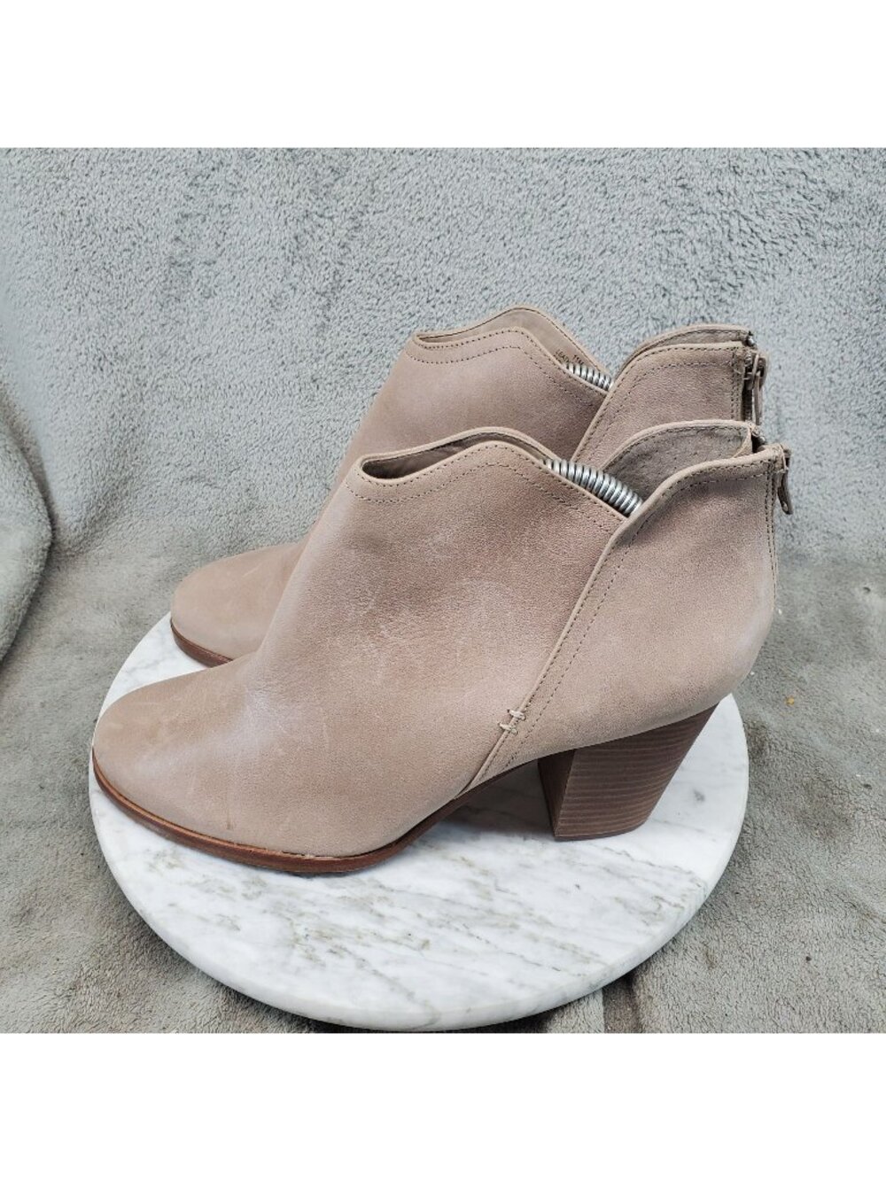 Copper Key Shoes Womens Size 11 Solstice Tan Leather Ankle Boots *Read*